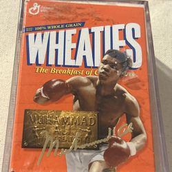 ALI  ON THE COVER OF THIS INCASE MINI WHEATIES BOX 