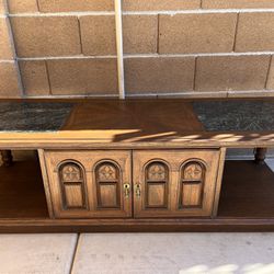 Coffee Table With Marble Inlay $100