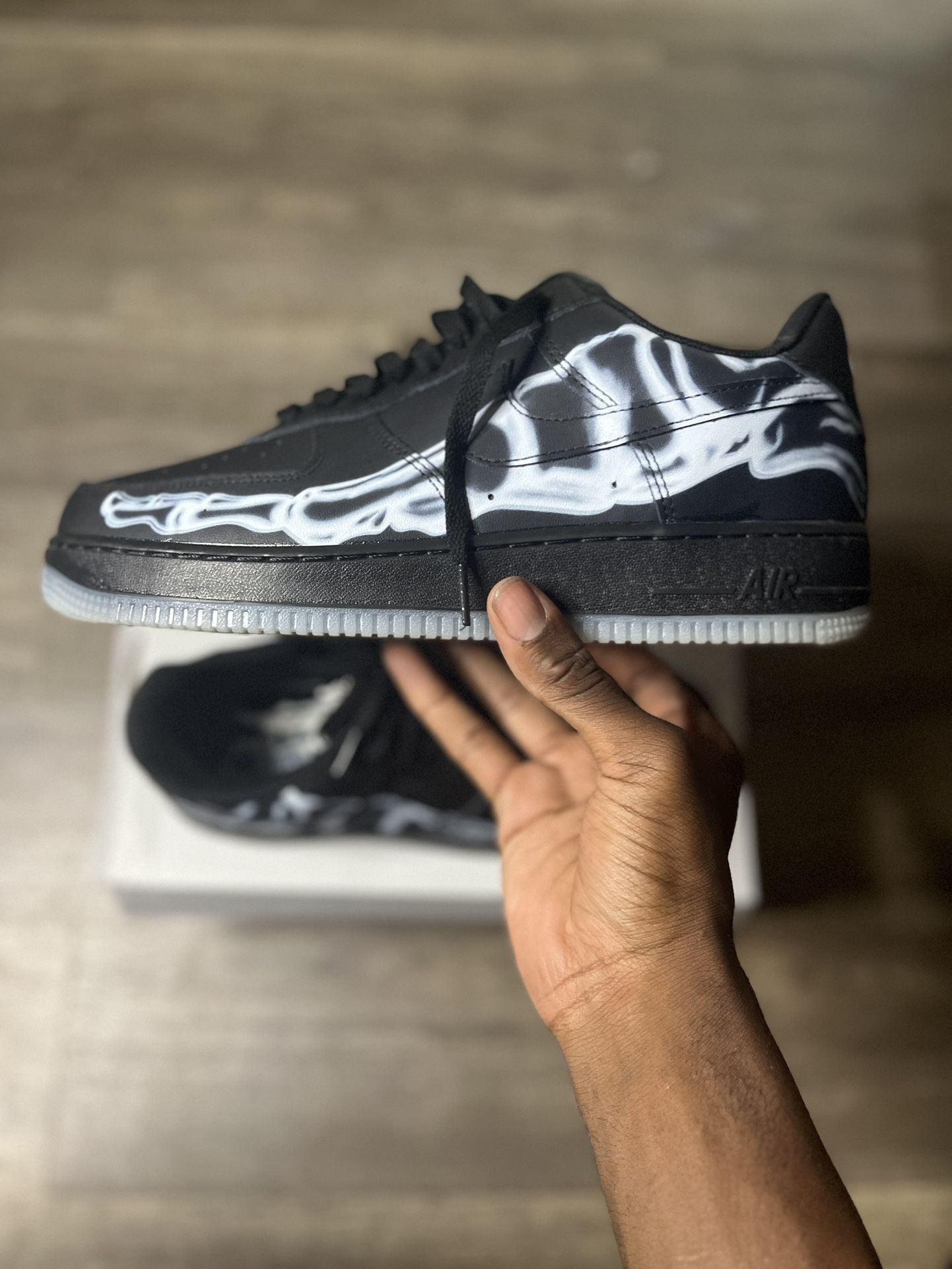 Nike Air Force Skeleton Low Black(10.5us)
