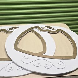 Decorative Princess Wall Frames / Nursery Decor (Set of 2