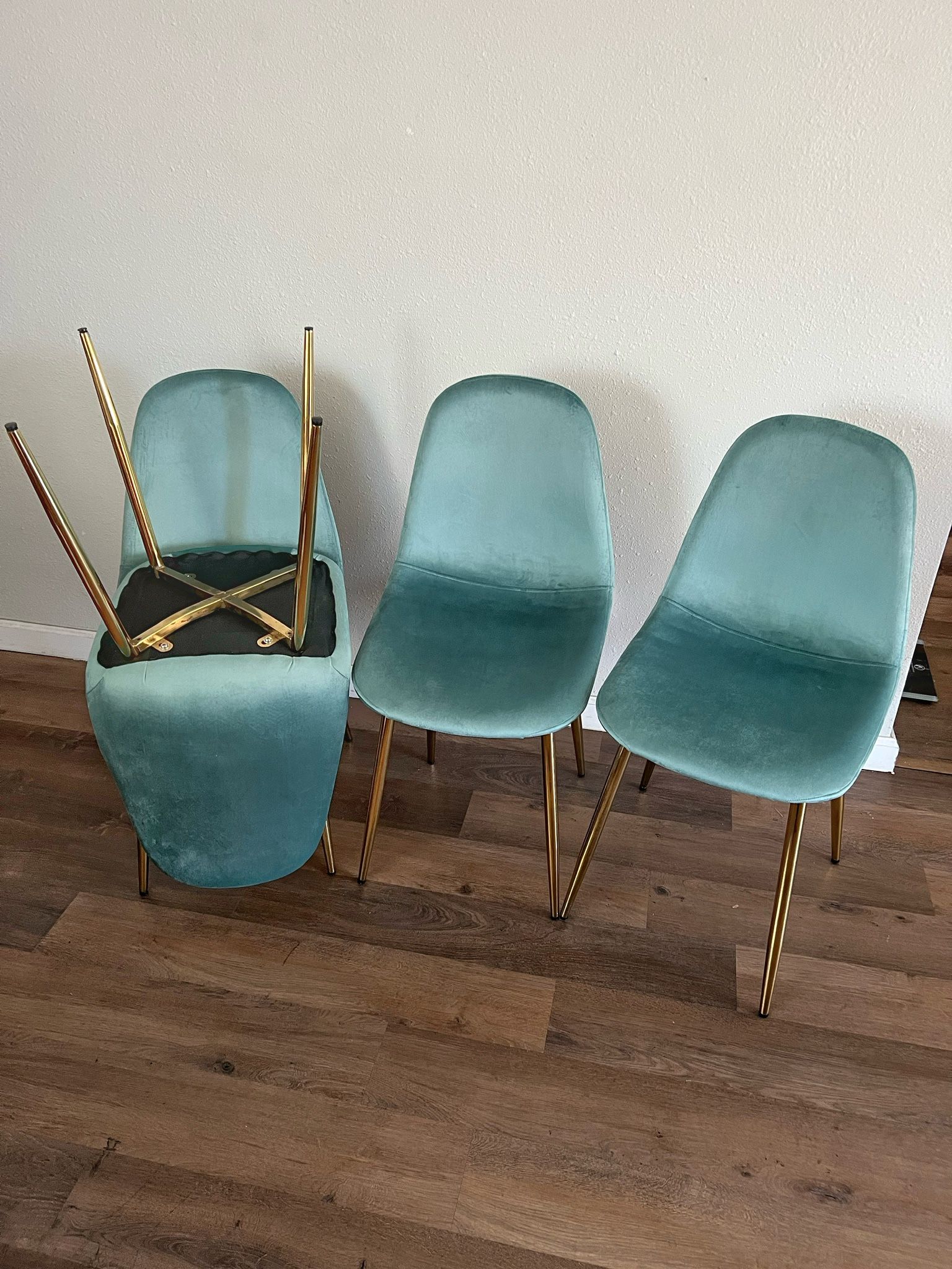 Blue Velvet Modern Dining Chairs