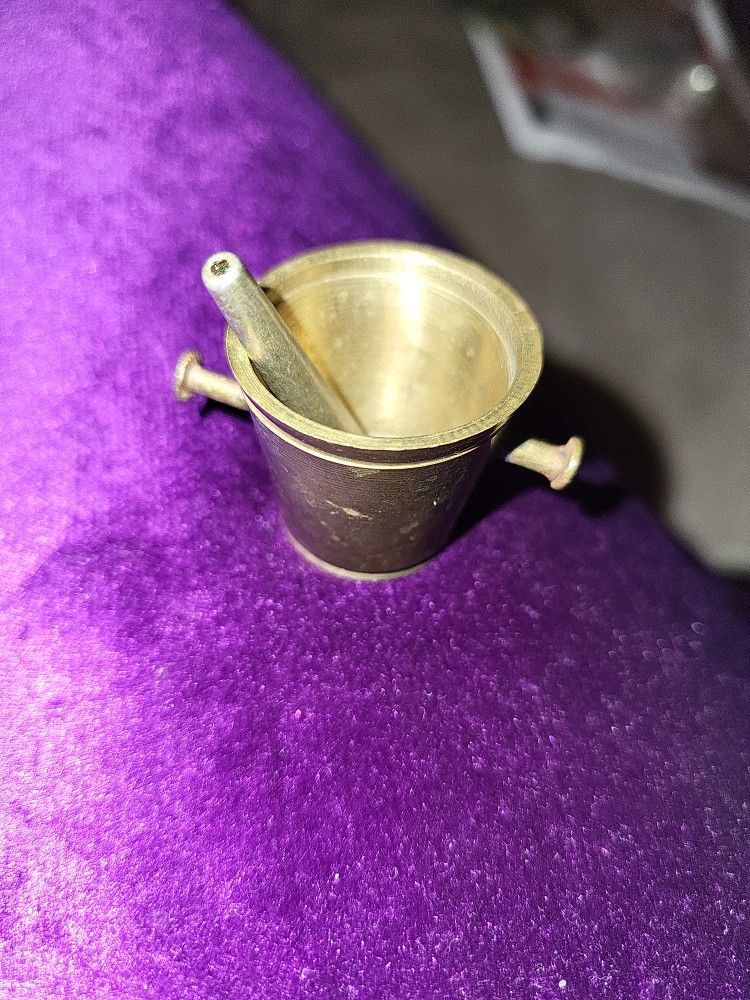 Brass Mortar & Pestle
