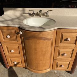 Bathroom vanity set.