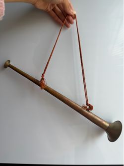 Vtg Copper bugle Horn