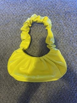 Yellow Ruched Shoulder Bag – Gently Used 🌼