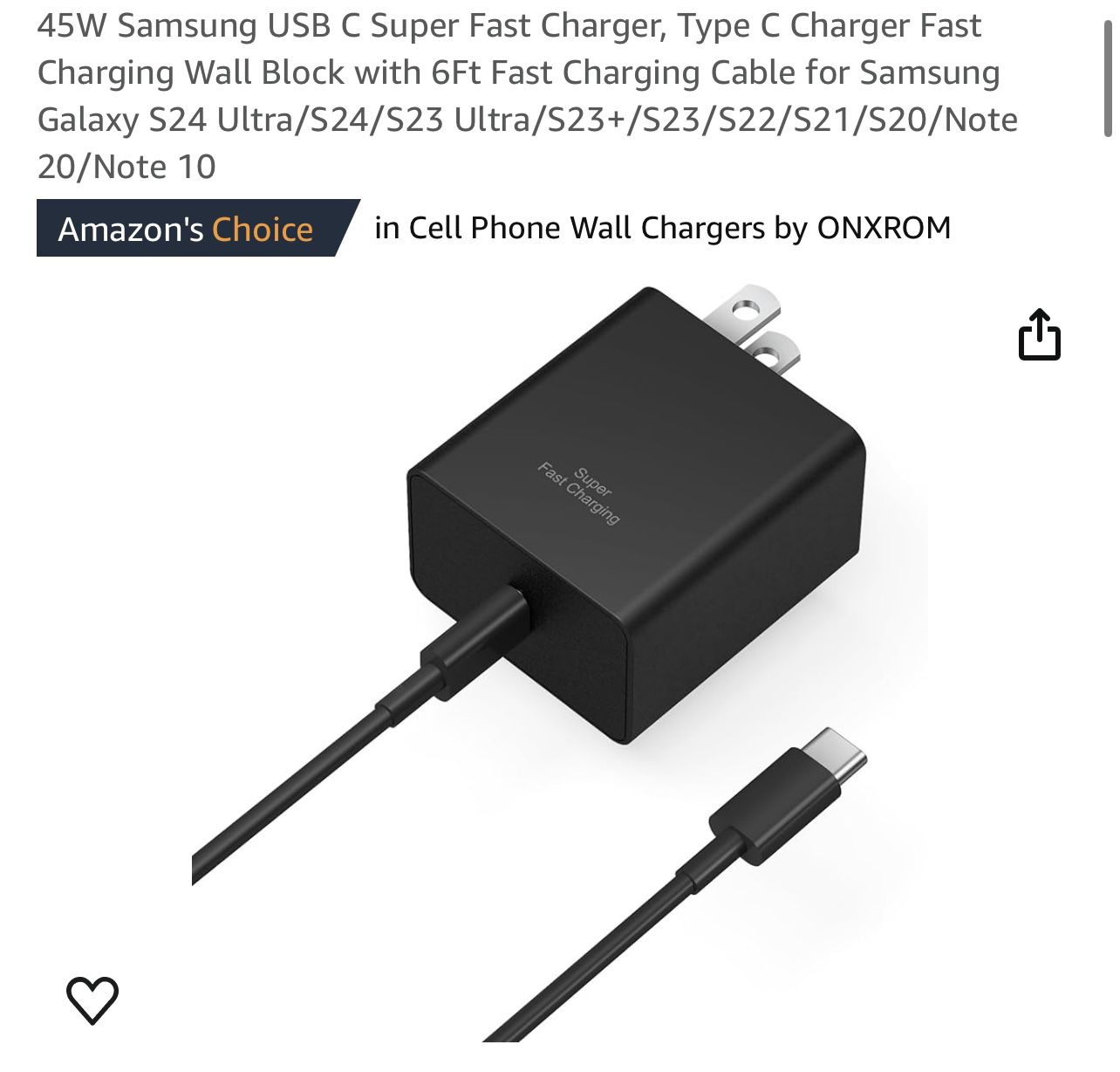 Samsung Galaxy Charger Fast