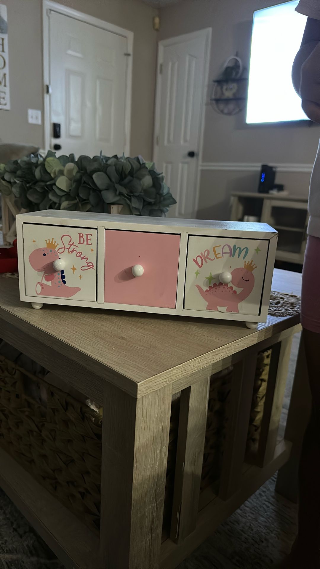 Pink Dinosaur Jewelry Box