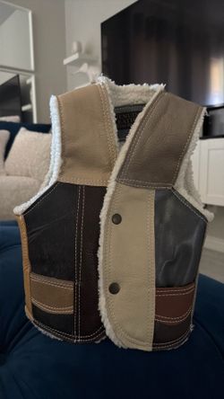 Genuine Leather Boys Vest – Made in Mexico size 3T
