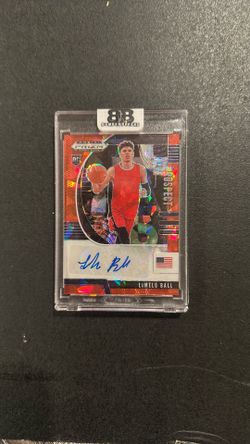 Autographed 2020 Panini Red Cracked ice rookie card