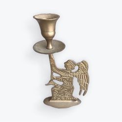 Brass Angel Candle Holder