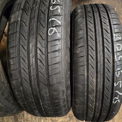 2 Tires 205.65 16 Sentury 90 % Tread Dot 3323