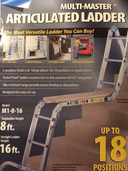 New Unused Werner Multipurpose Folding Ladder OBO
