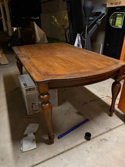 Ashley dining table with leaf