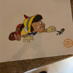 Disney Pinocchio Limited Edition Serigraph Cel