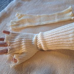 Grunge Fairycore Fingerless Gloves/Mittens