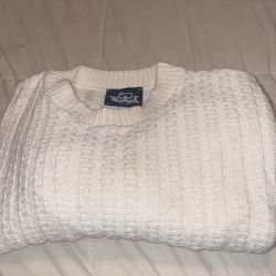 Woolrich Men VTG Natural  Medium Made USA Sweater Pull-Over Fisherman  Grandpa