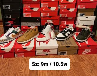 Christmas Nike Dunks Jordan’s Size 9m / 10.5w