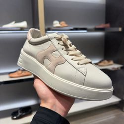Women’s Hogan Rebel H562 Platform Sneakers Beige / Cream NWT
