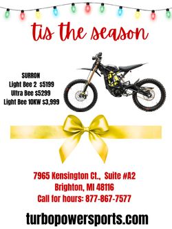 Sur Ron Light Bee 2   Electric Dirt Bike 2026  At Turbopowersports com