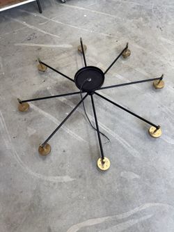 Pottery Barn Camryn Glass Globe Flush Mount, XL, Bronze & Antique Brass - Comes With Lightbulbs