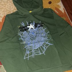 Dark Green Spider Hoodie