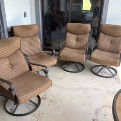 Patio Chairs Rock Swivel (4)