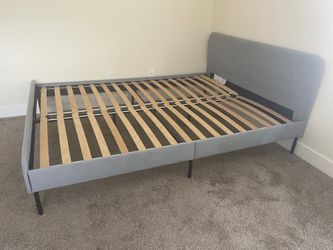 OBO IKEA SLATTUM Upholstered Bed Frame (Queen)