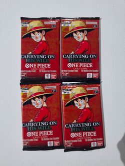 One Piece Card Game OP-13 Booster Packs x4