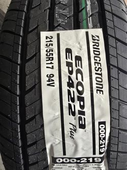 4 New Bridgestone Ecopia 215/55R17.