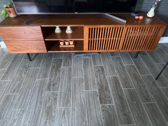 71” Povison Luxury Wood TV Stand – Pre-Assembled & Like New