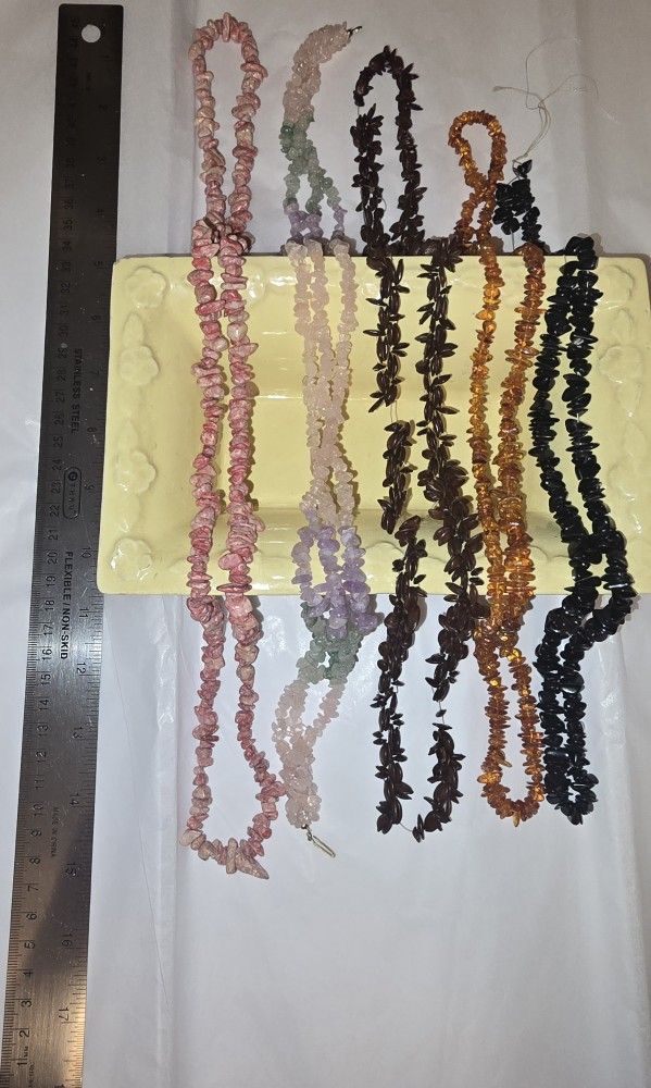 Set Of 5 Vintage Necklaces, 4 Of Them https://offerup.com/redirect/?o=VXNlZC50bw== Have Tags &.where Bought In Nordstrom
