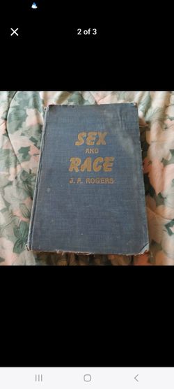 RARE ORIGINAL J.A.ROGER'S SEX & RACE BLACK AMERICAN STUDIES BOOK FOR SALE $300