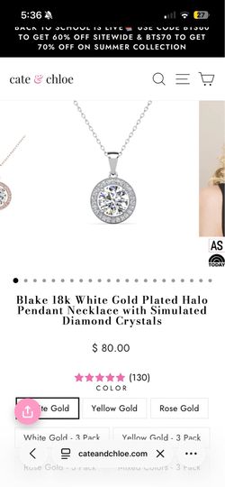 Chloe and Blake 18k gold plated