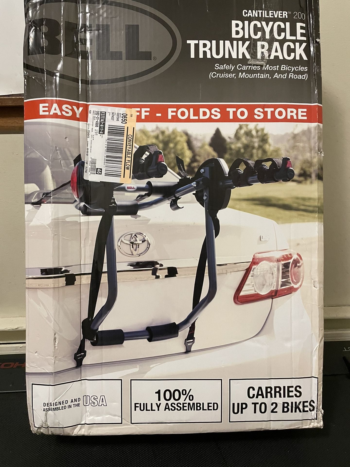 Bell Cantilever 200 2-Bike Trunk Rack - Black