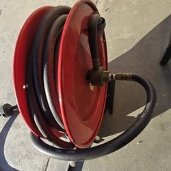 Commercial air hose 20 feet with rail