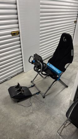 Logitech G923 Racing Wheel and Pedals + Cockpit Chair (Set)