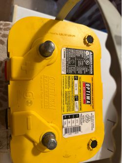 I have this battery optima  Yellow great condition like new