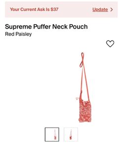 Supreme Puffer Neck Pouch Bag 