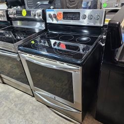 Frigidaire Glass Electric Stove Stainless Steel Working Perfectly 4-months Warranty 