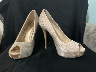 Jennifer Lopez JLo Heels 5 inches Size 7 “Bling Blush” Platform Heels
