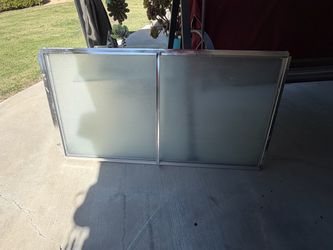 Sliding Shower Door with Frosted Glass