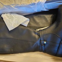 Life Stride Wide Calf Black Faux Leather Boots