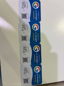 NFC GOOGLE REVIEW CARDS - 4 PACK