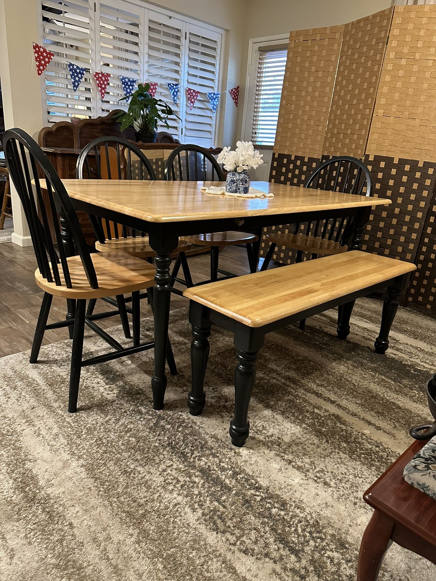 Dining Table With Bench