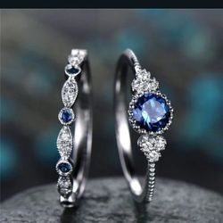 S925 Sterling Silver Set Of Rings