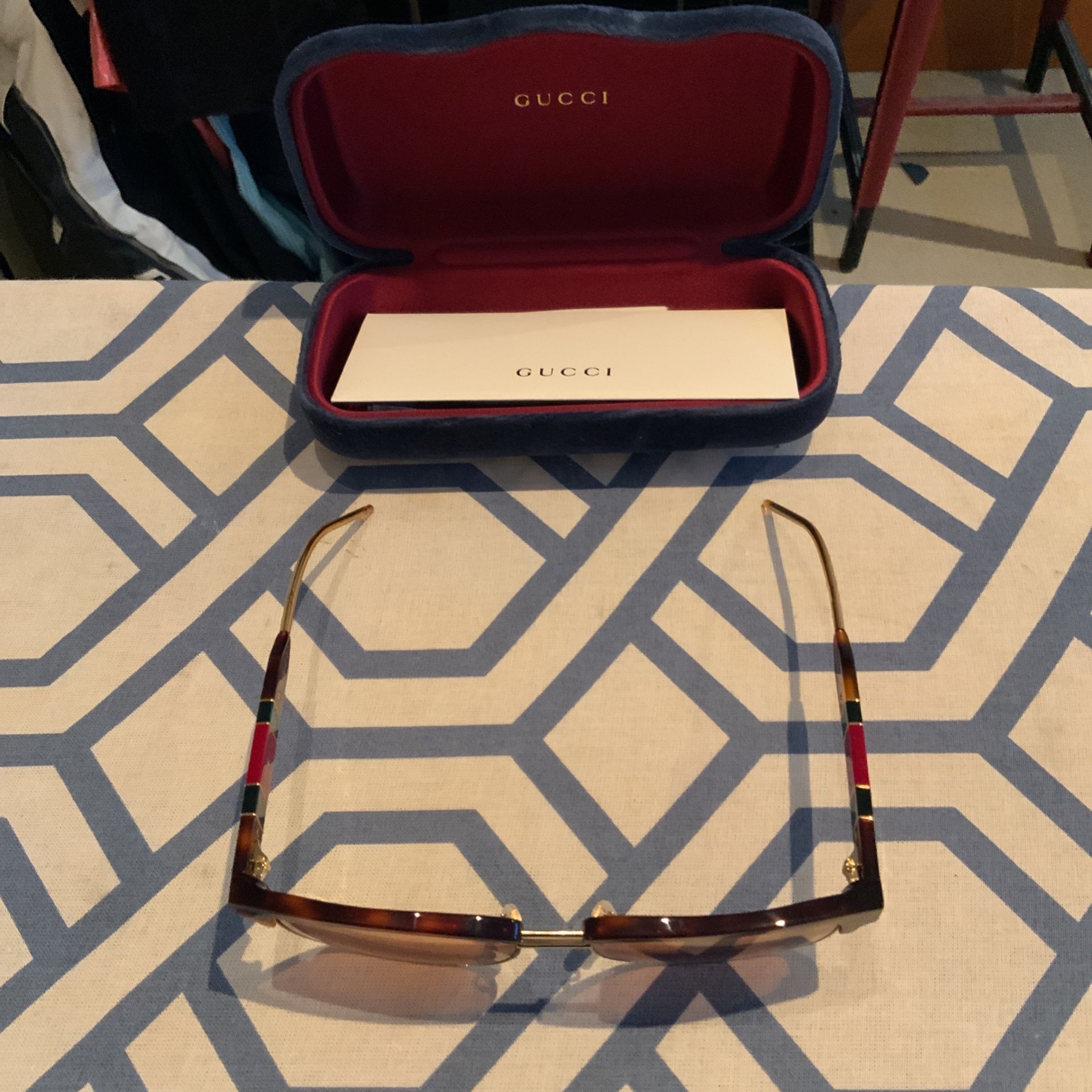 Brand New Gucci Sunglasses With Tortoise Frame Yellow. Brand New In Box Price Is Firm.