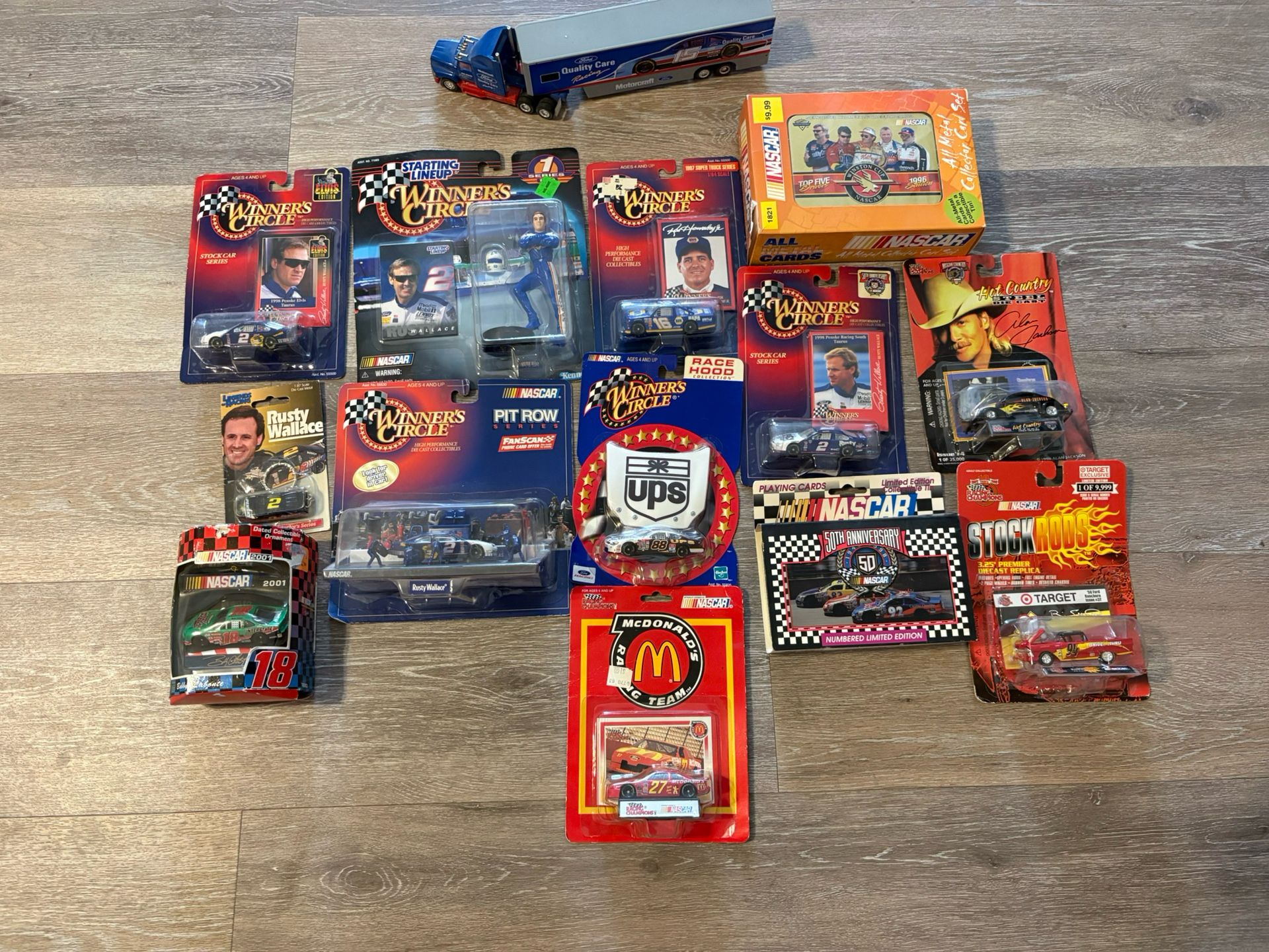 Lot of 14 Vintage NASCAR collector items New in Box