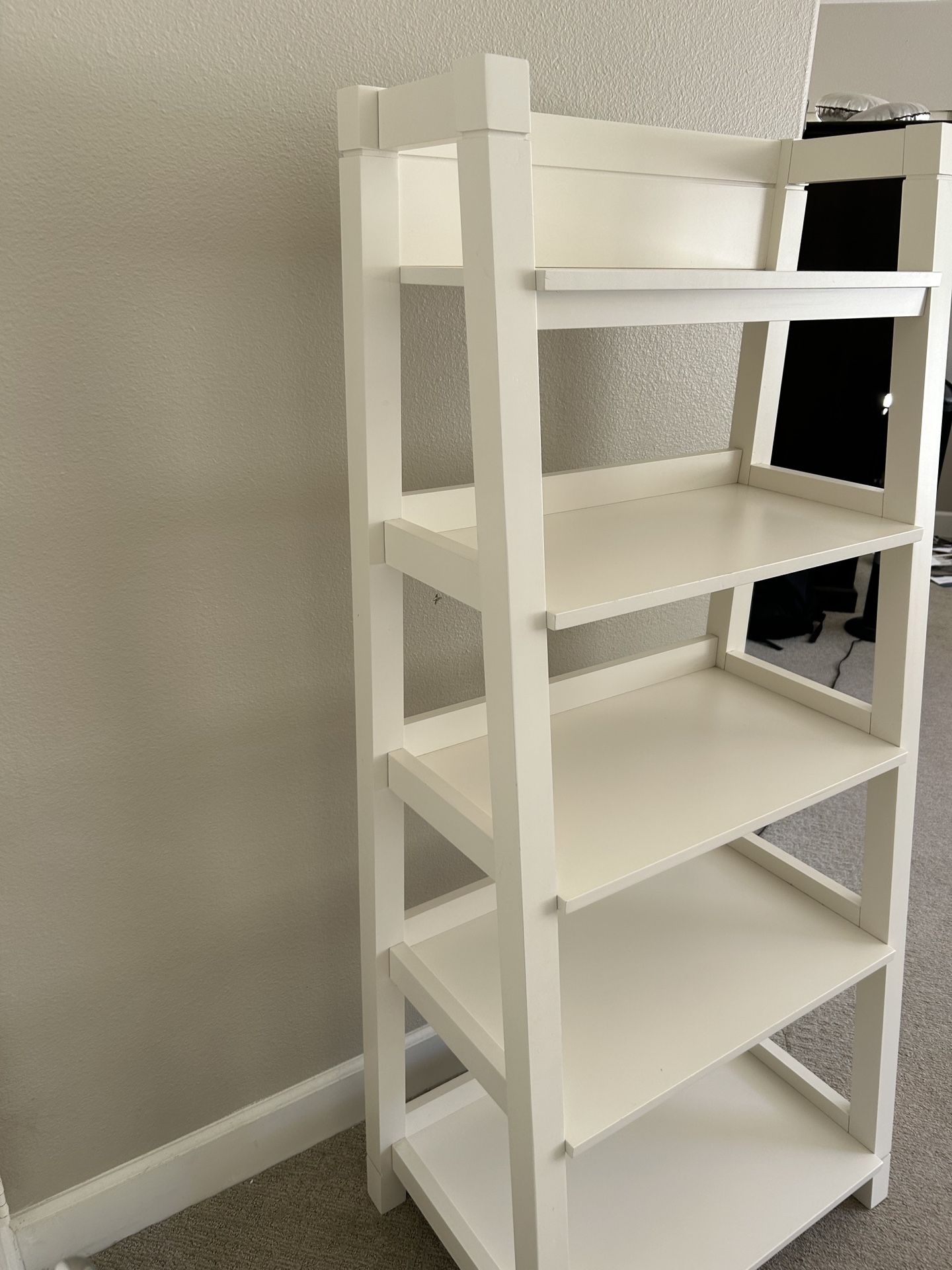 Pottery Barn Morgan Leaning Bookcase