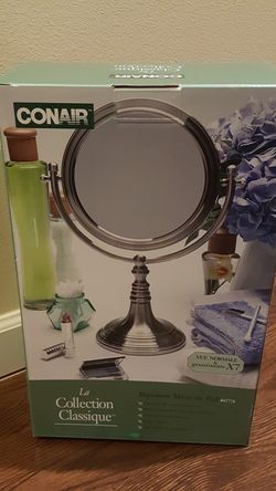Conair standard & 7x magnification double sided mirror