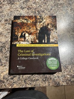 The Law Of Criminal Investigation